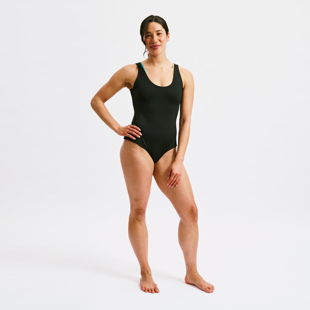Swim Reversible One-Piece - Melting Rainbow