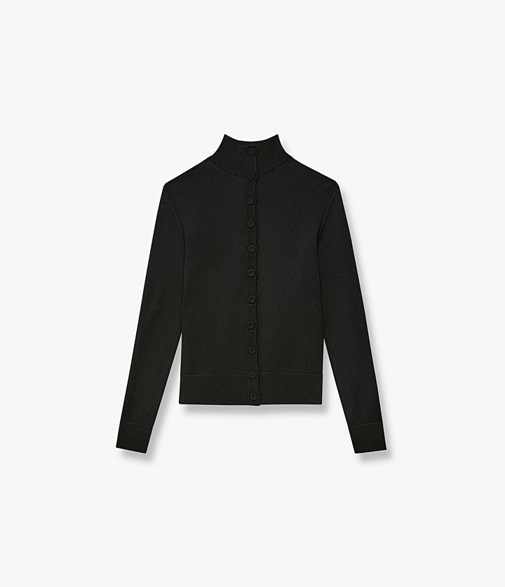 Turtleneck Cardigan