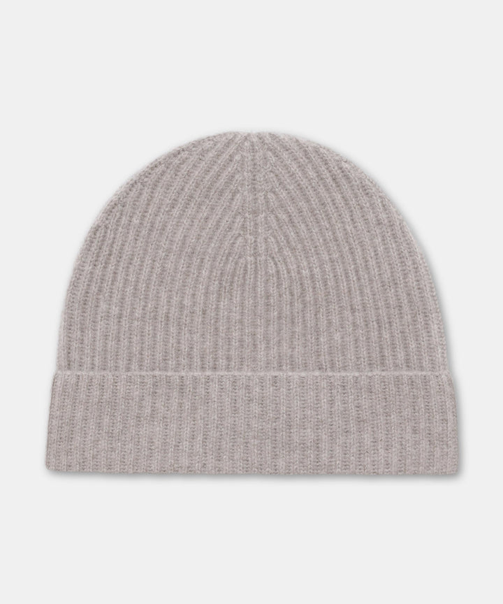 Signature Cashmere Ribbed Beanie