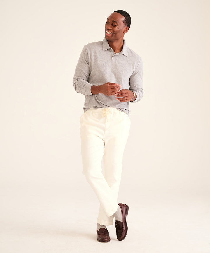 Soft Denim Drawstring Pant