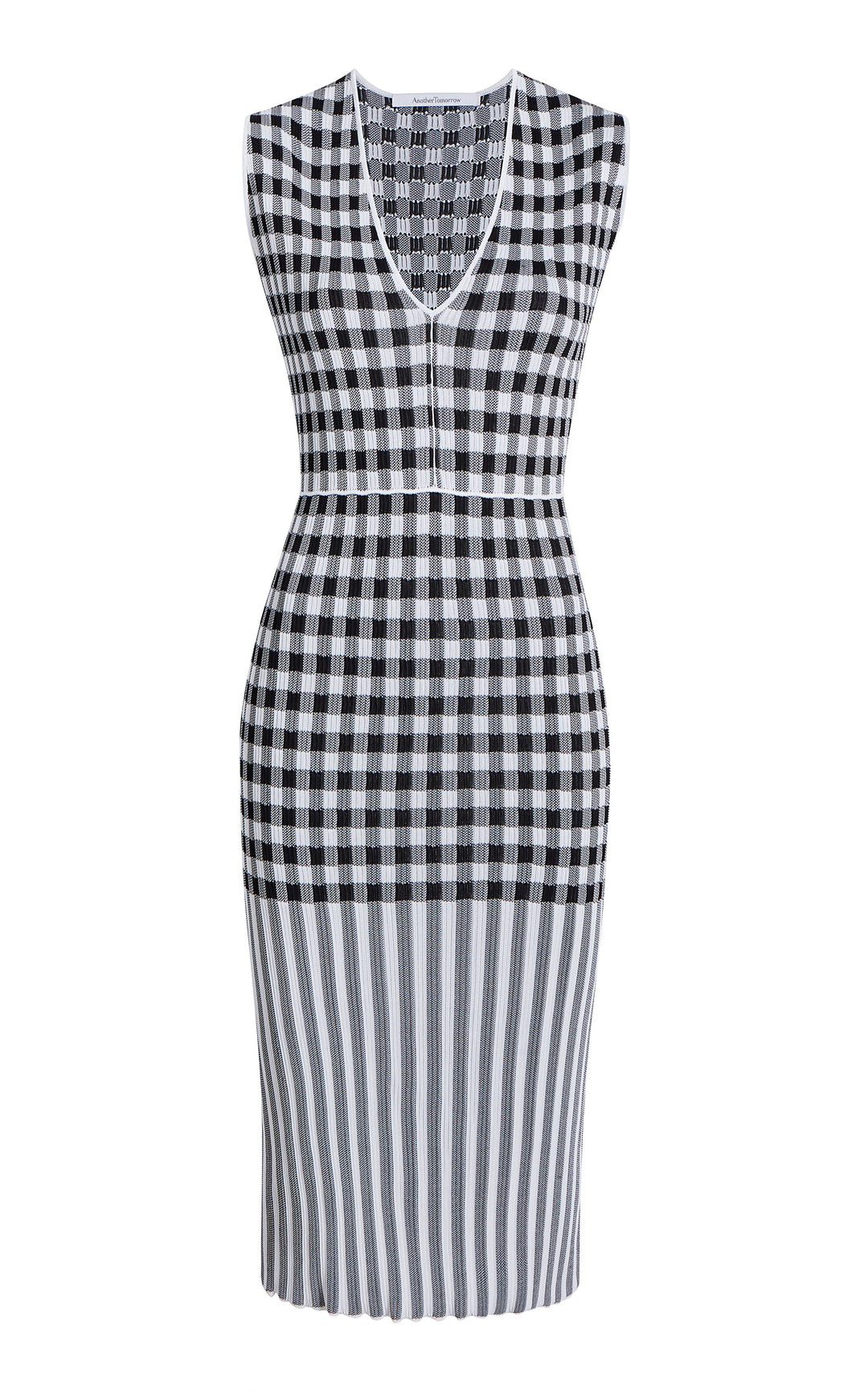 Gingham Knit Dress
