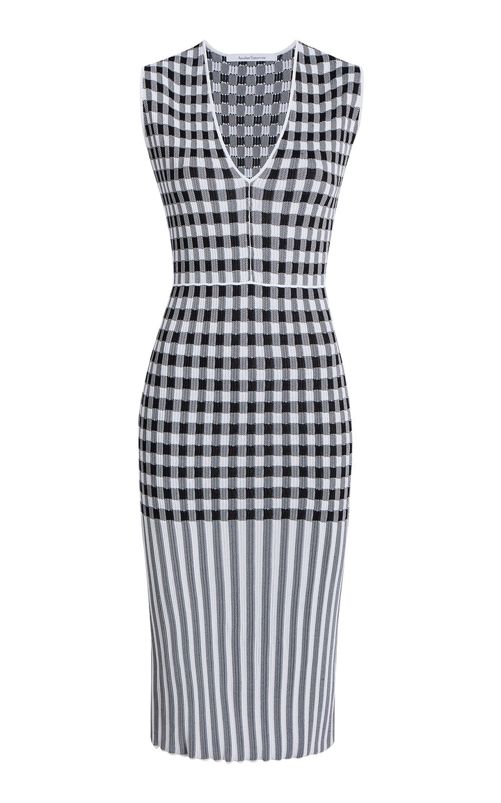Gingham Knit Dress