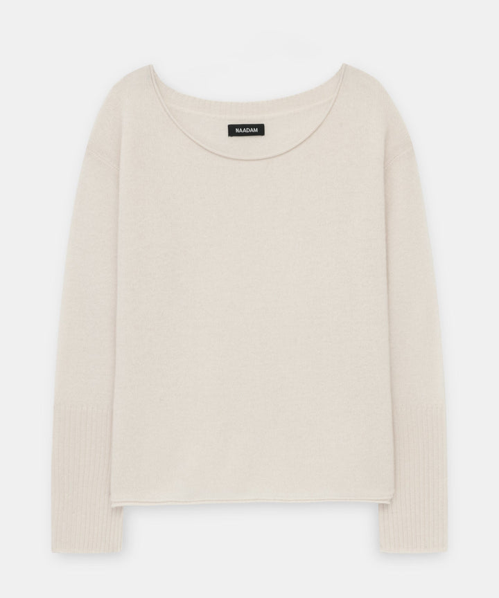Lightweight Cashmere Boatneck Sweater