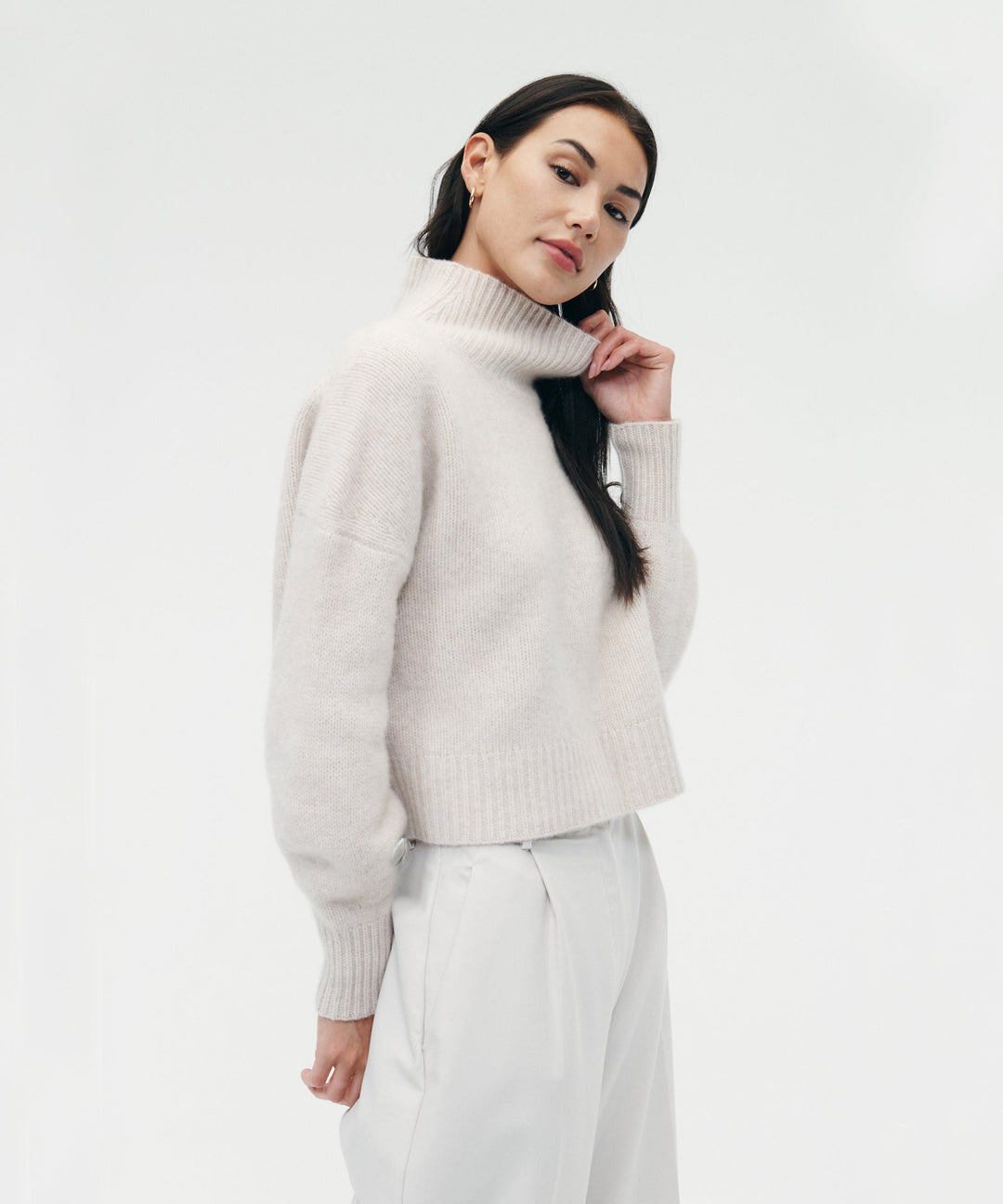 Luxe Cashmere Oversized Turtleneck