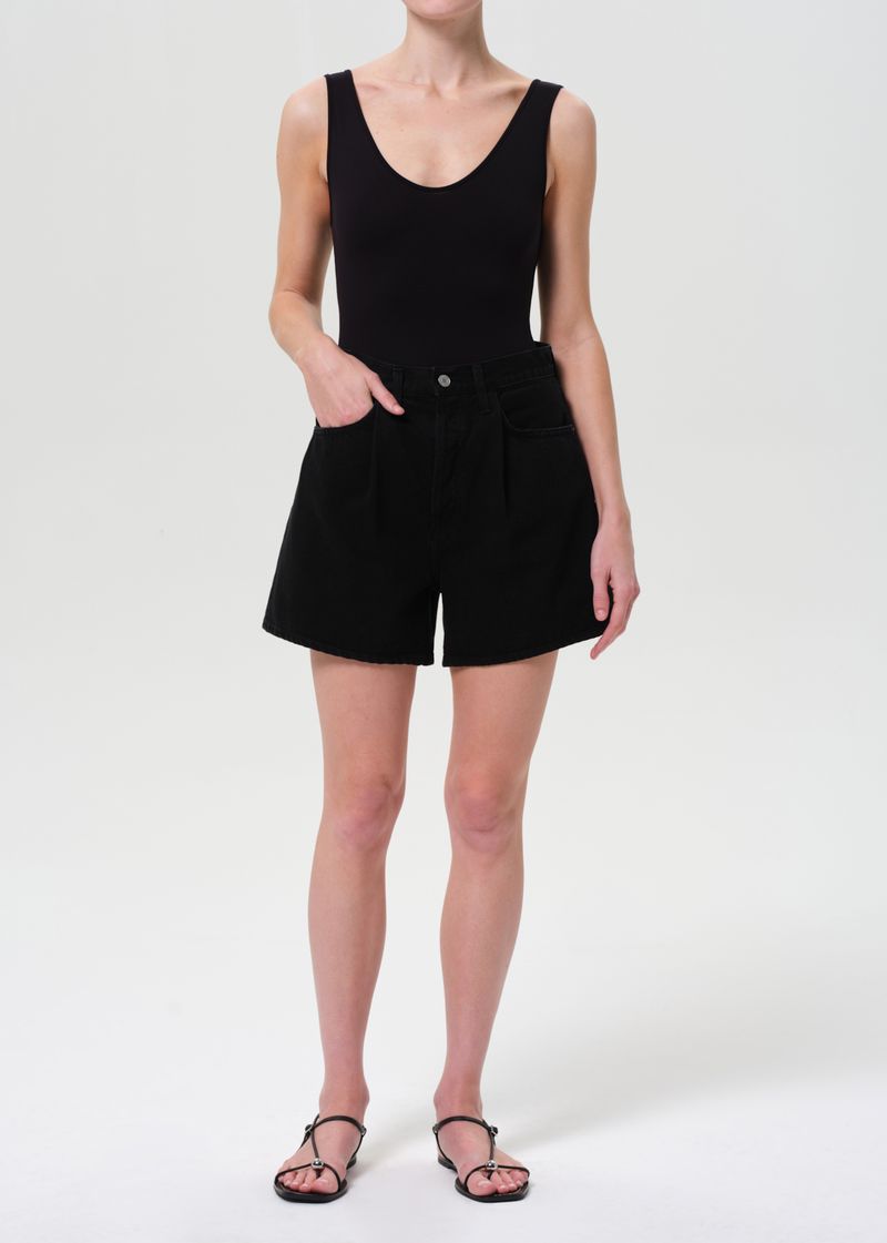 Rhoda Pleated A-Line Short in Holt