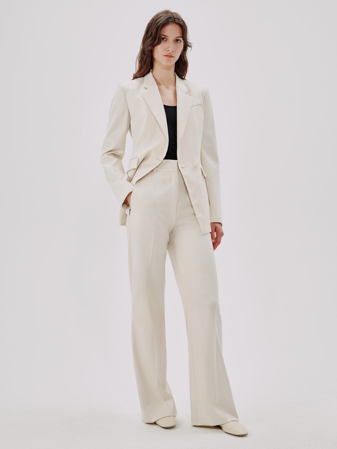 Wide Leg Suit Pant