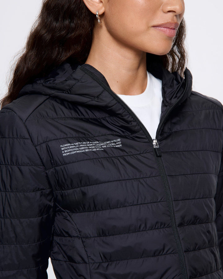 Womens Flower-Warmth Lite Jacket—Black