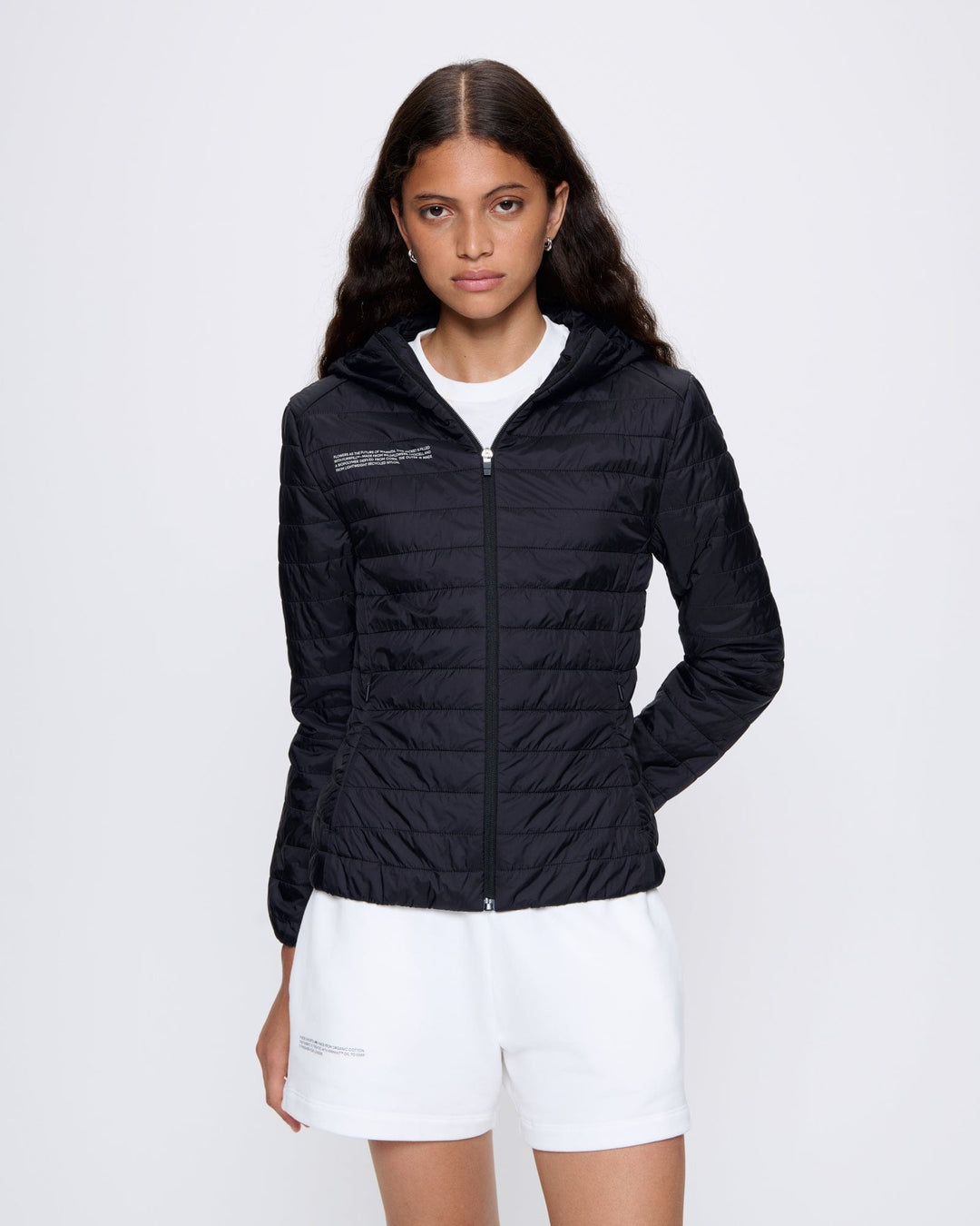 Womens Flower-Warmth Lite Jacket—Black