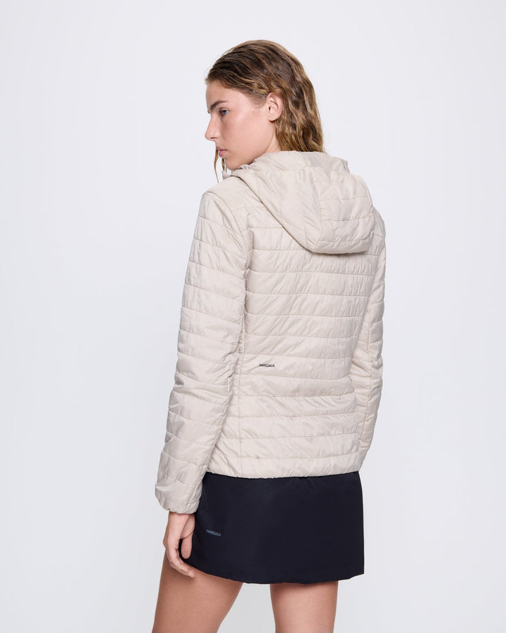 Womens Flower-Warmth Lite Jacket—Wheat Beige