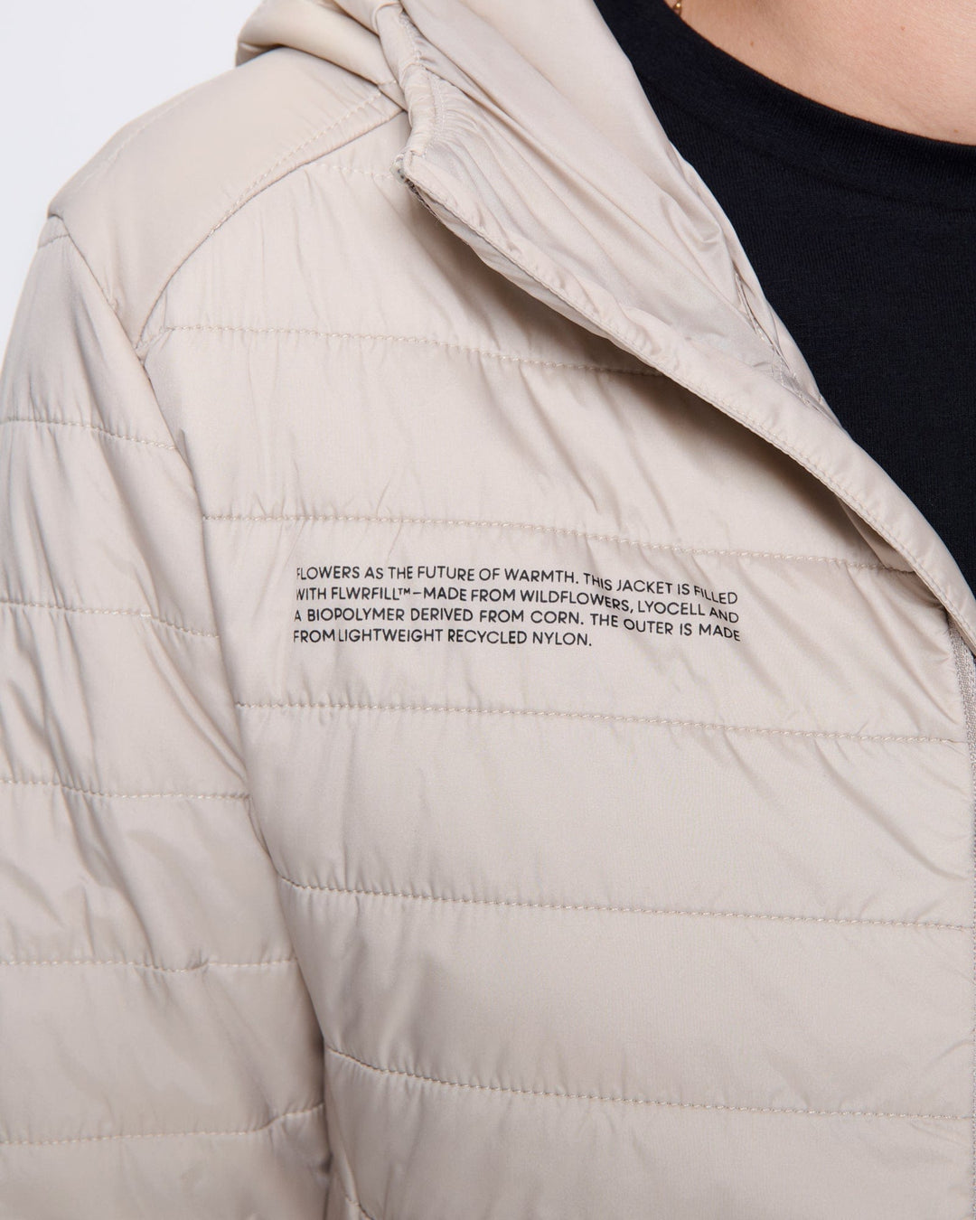 Womens Flower-Warmth Lite Jacket—Wheat Beige