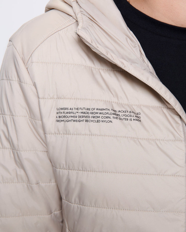 Womens Flower-Warmth Lite Jacket—Wheat Beige