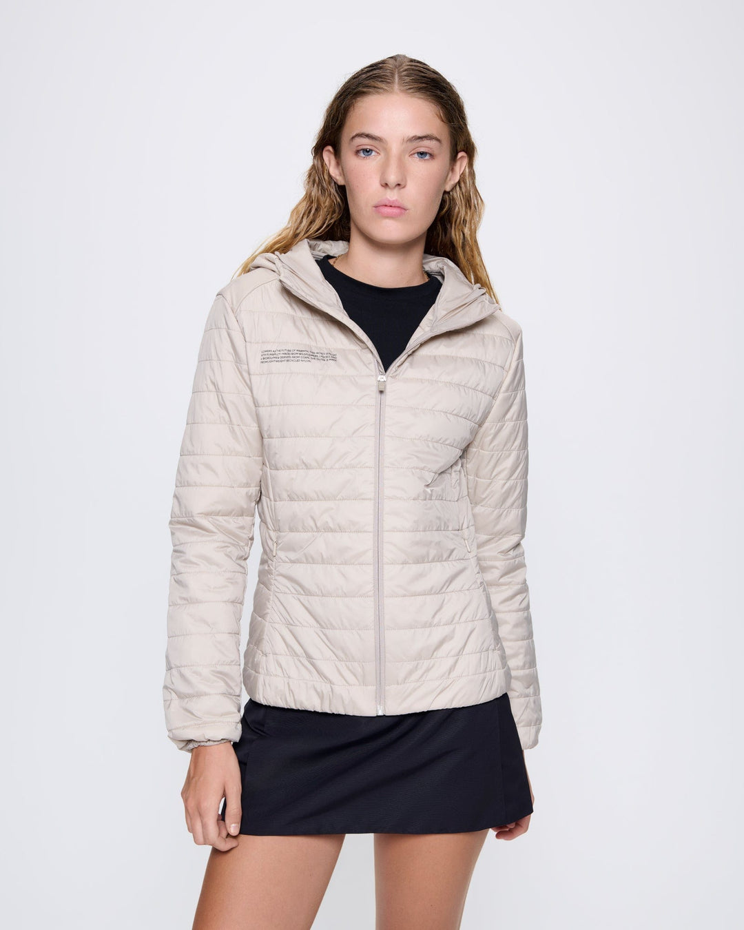 Womens Flower-Warmth Lite Jacket—Wheat Beige