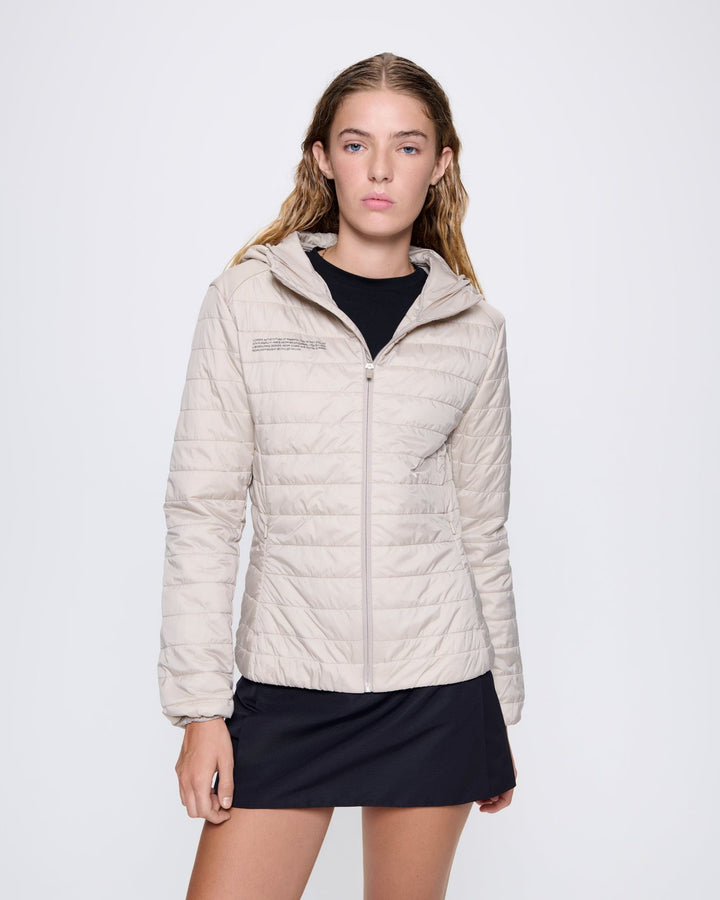 Womens Flower-Warmth Lite Jacket—Wheat Beige