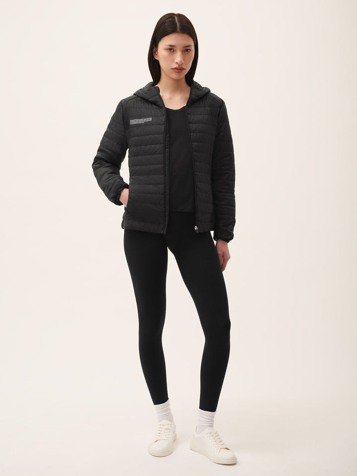 Womens Flower-Warmth Lite Jacket—Black