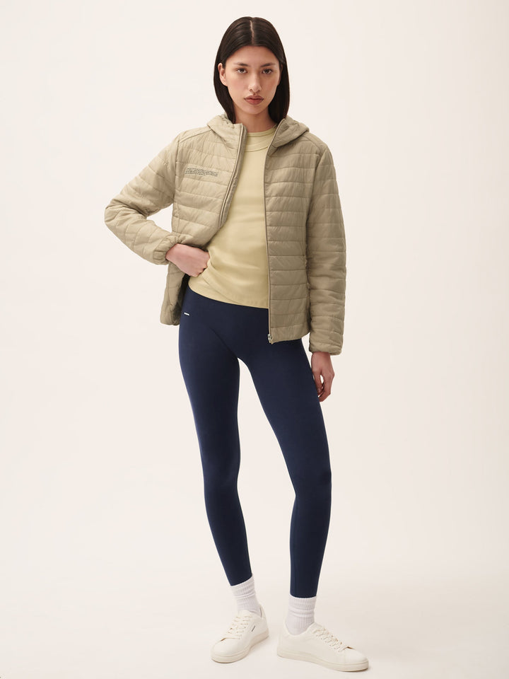 Womens Flower-Warmth Lite Jacket—Wheat Beige