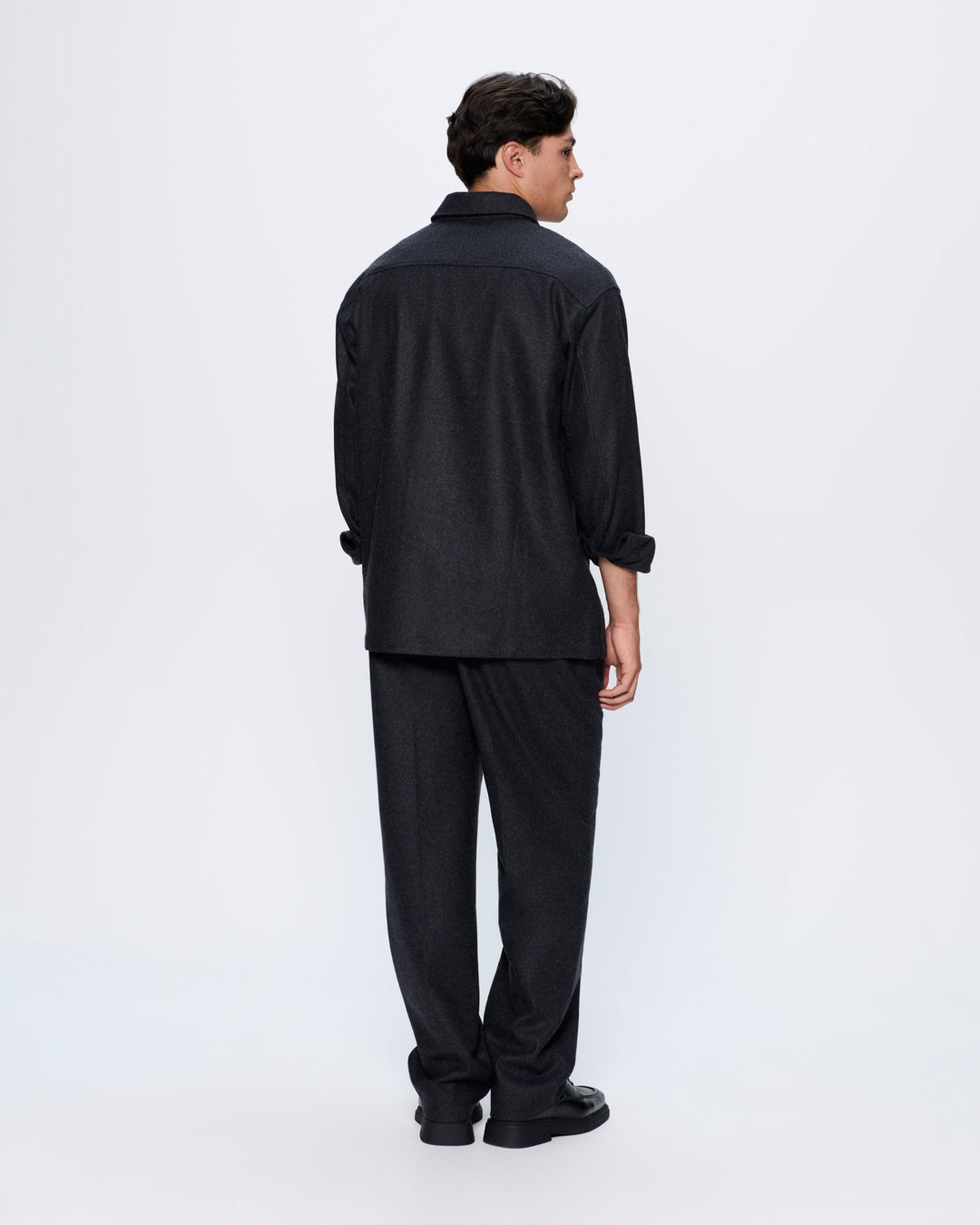 Mens Recycled Wool Trousers—Mercury Grey