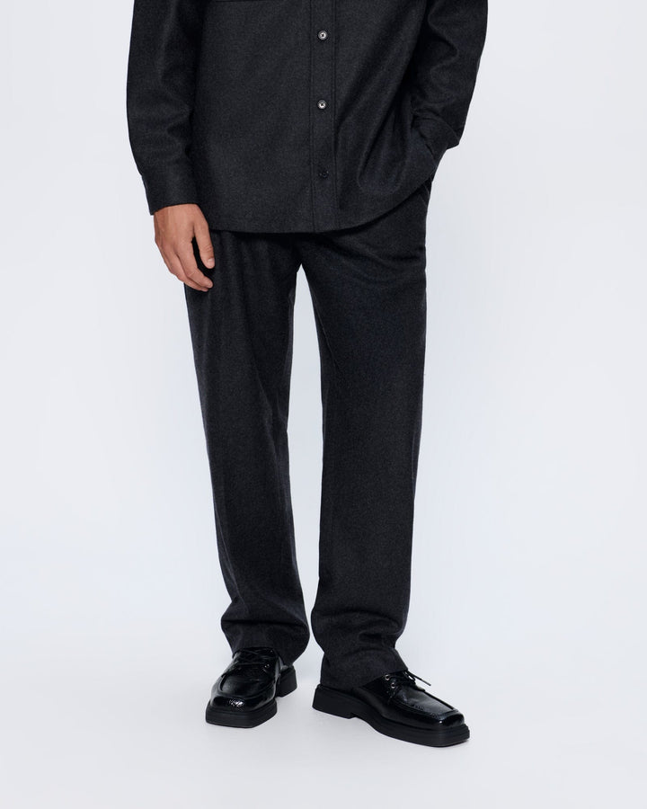Mens Recycled Wool Trousers—Mercury Grey