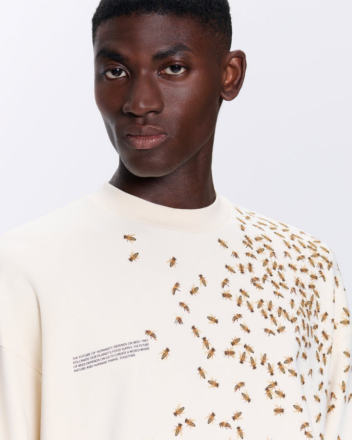 Mens Bee:Wild Sweatshirt—undyed