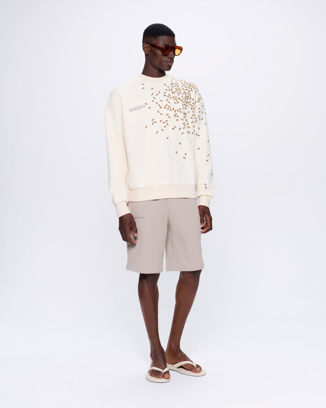 Mens Bee:Wild Sweatshirt—undyed