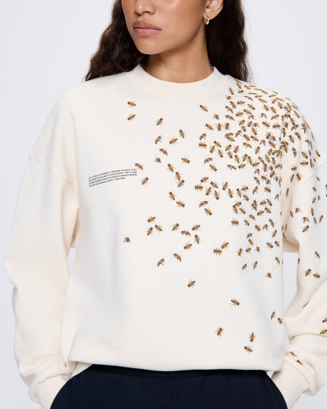 Womens Bee:Wild Sweatshirt—undyed