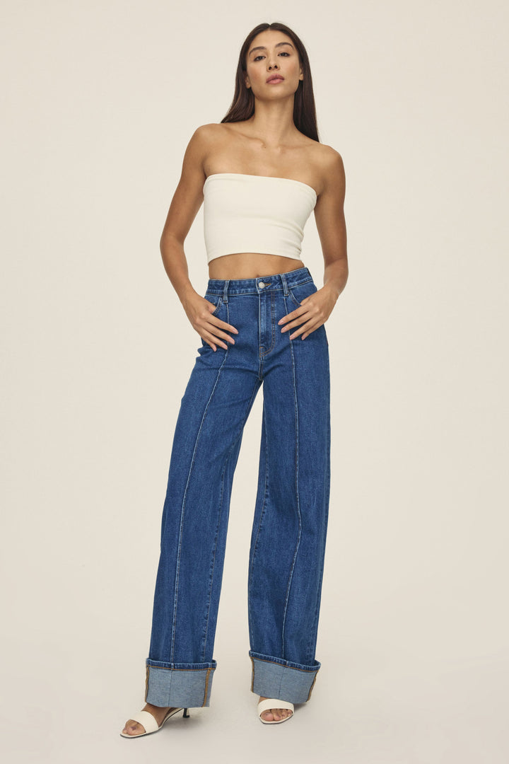 NCE - WIDE LEG JEANS | CUFF IT