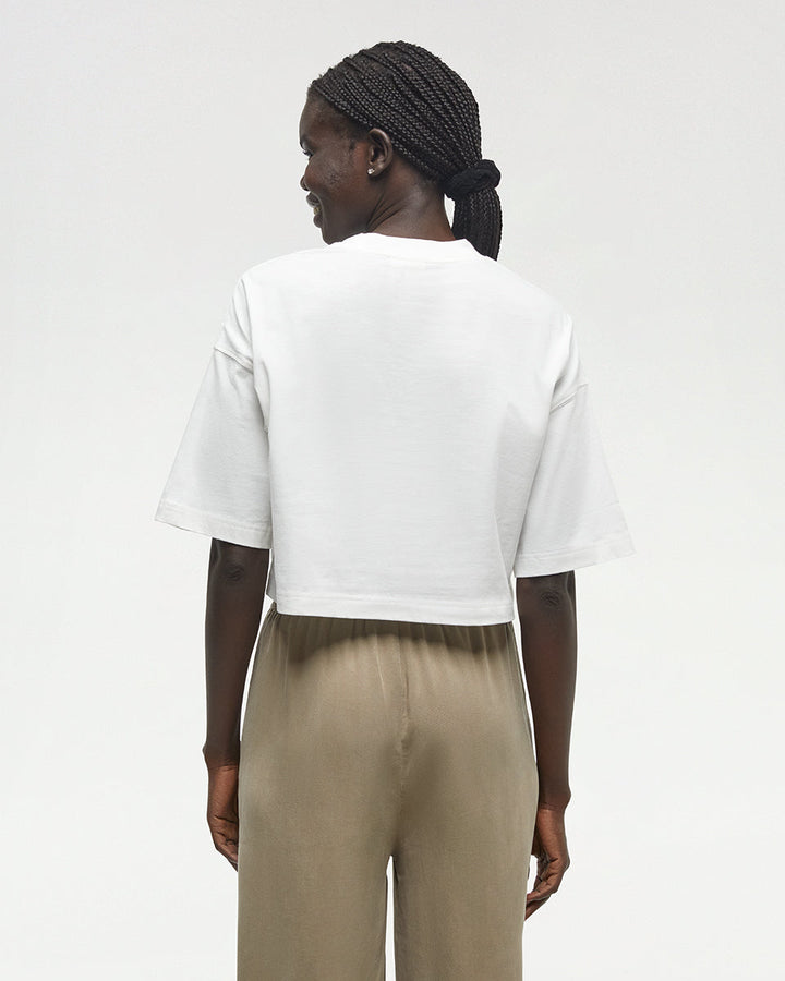 Emerald Edge Oversized Crop T-Shirt