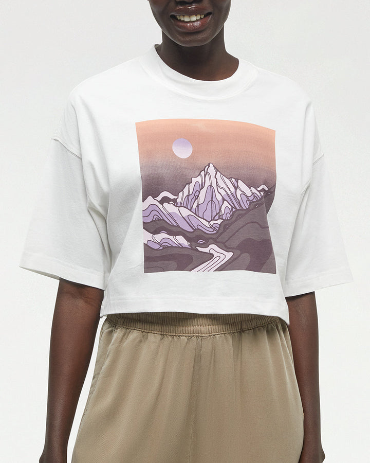 Emerald Edge Oversized Crop T-Shirt