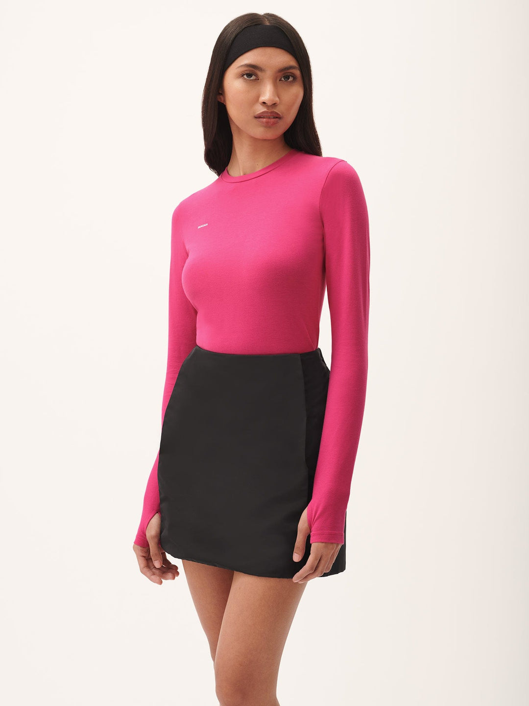 Womens 365 Cotton-Stretch Long-Sleeved Top—Howlite Pink