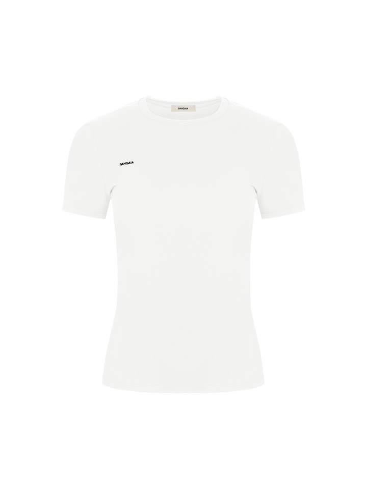 Womens 365 Cotton-Stretch T-shirt—Off-White
