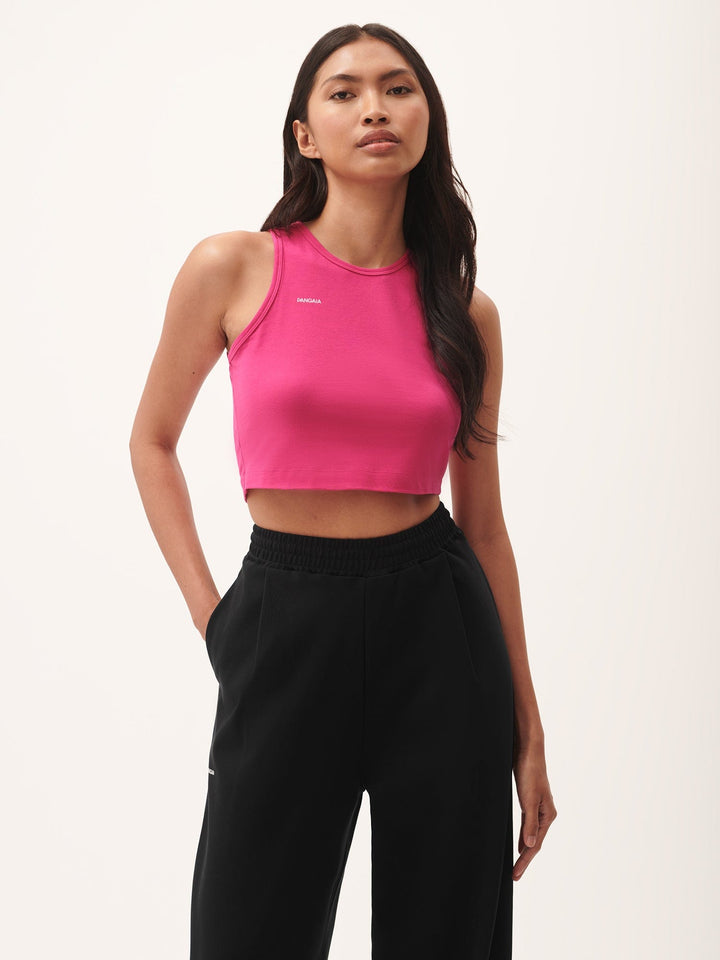 Womens 365 Cotton-Stretch Tank Top—Howlite Pink