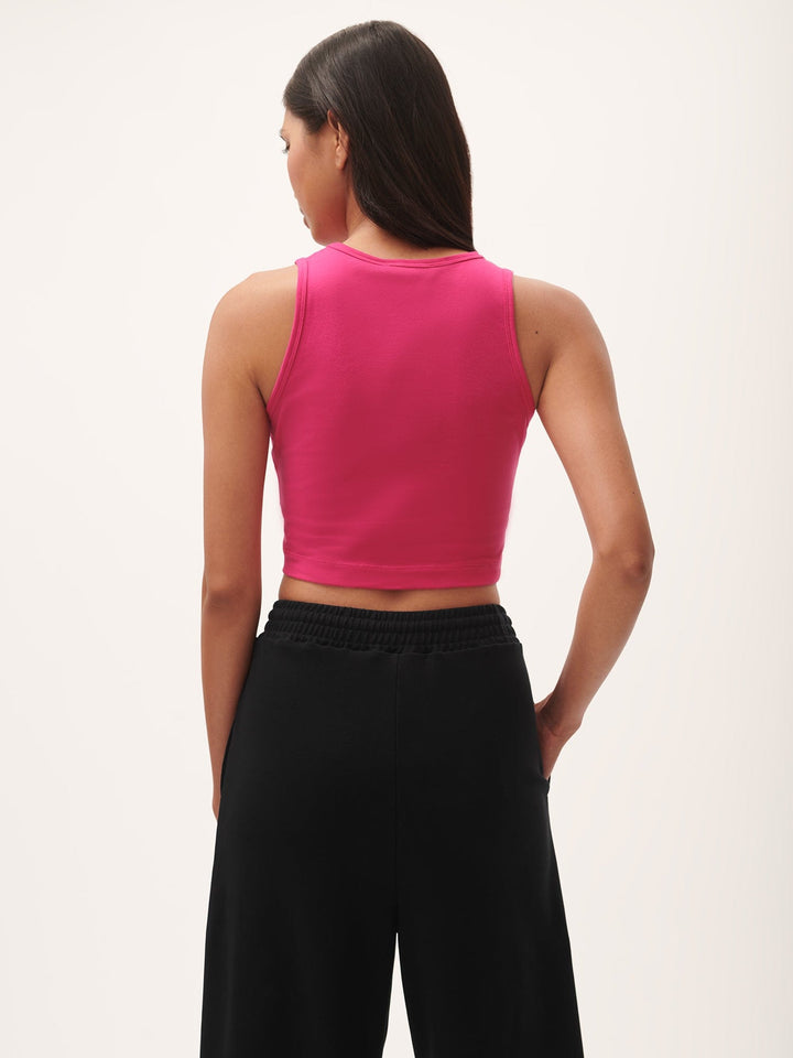 Womens 365 Cotton-Stretch Tank Top—Howlite Pink