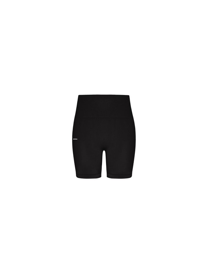 Womens 99% Bio-Based Compressive Shorts—Black