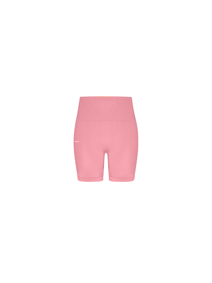 Womens 99% Bio-Based Compressive Shorts—Dewy Rose