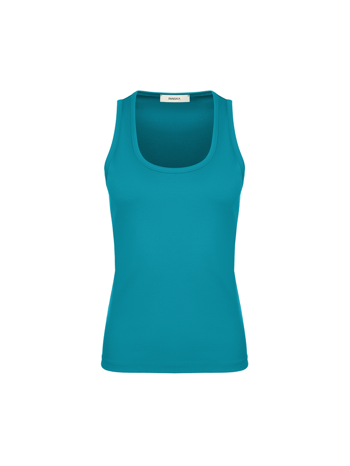 Womens Interlock Tank Top—Malachite Green