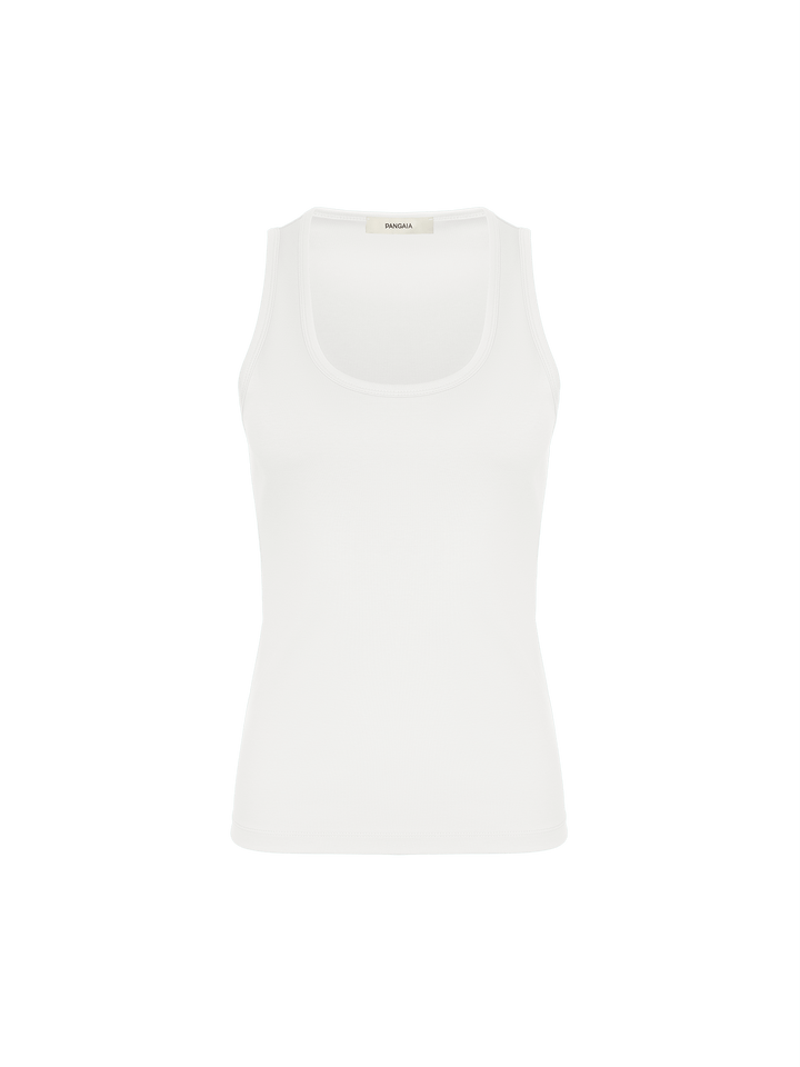 Womens Interlock Tank Top—Off-White
