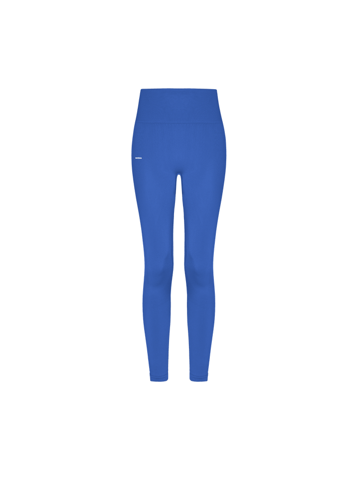Womens 99% Bio-Based Compressive Leggings—Gaia Blue