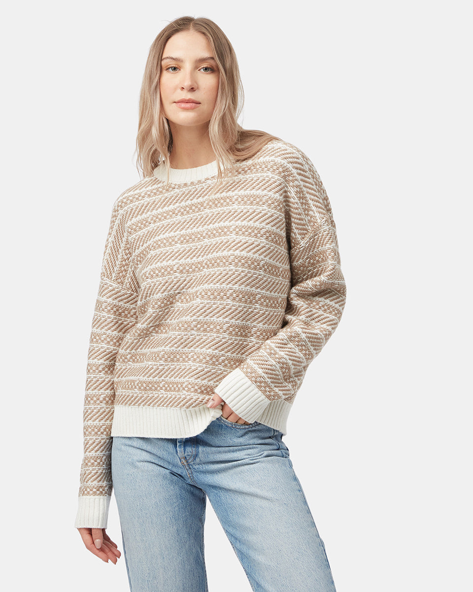 Highline Intarsia Crew Sweater