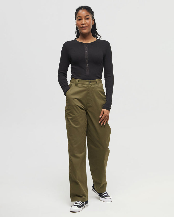 Rib Snap Placket Henley