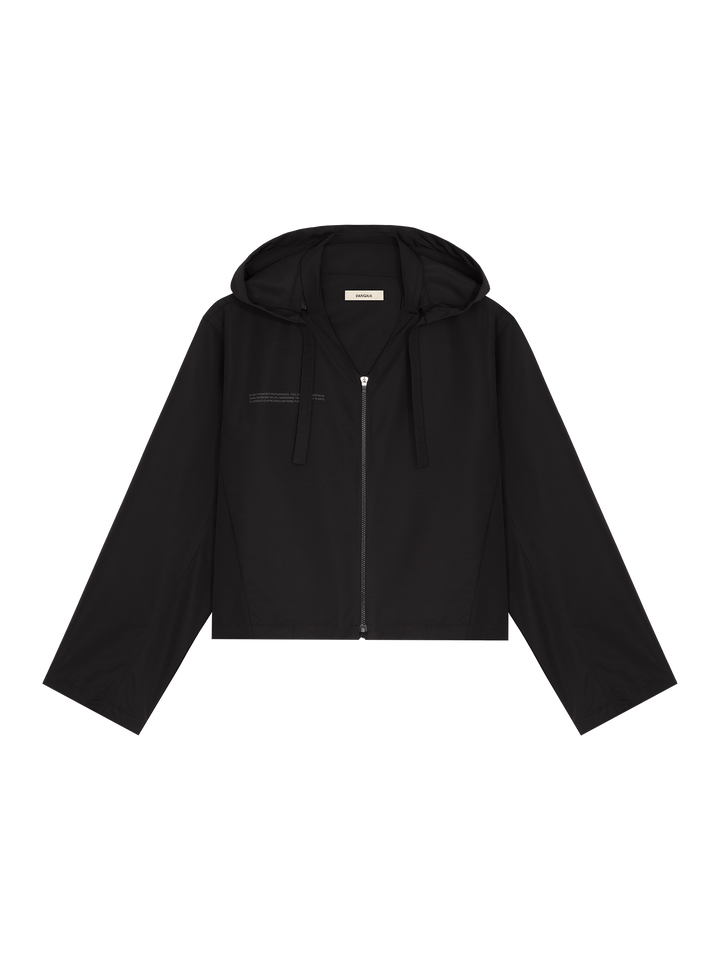 Women’s (gaia)PLNT Nylon Cropped Jacket—Black