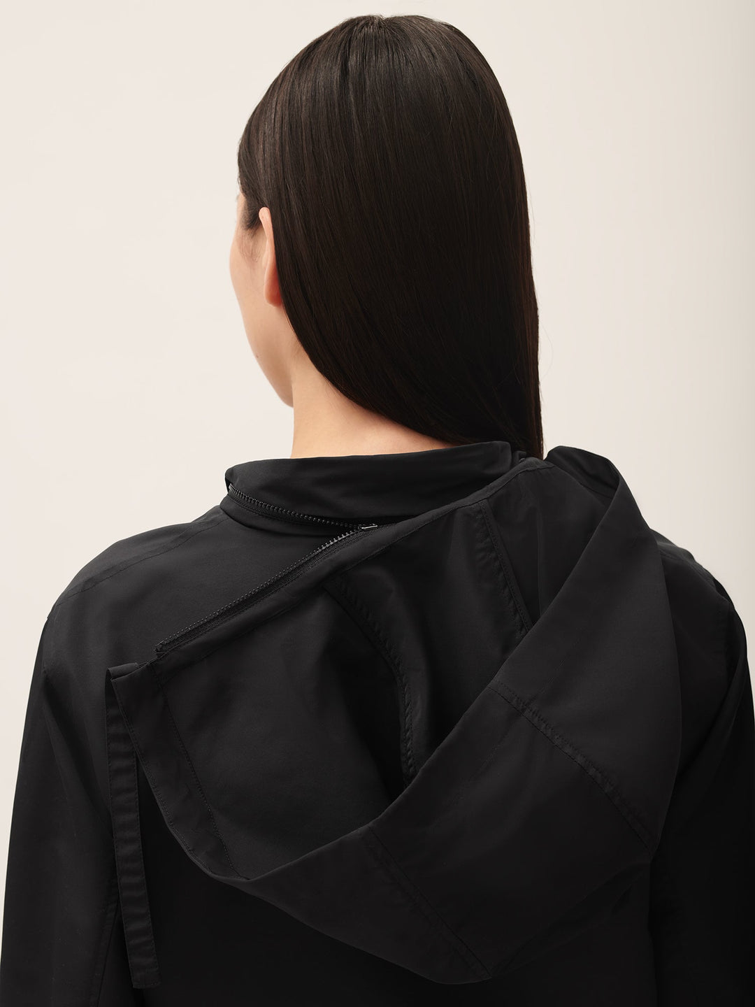 Women’s (gaia)PLNT Nylon Cropped Jacket—Black