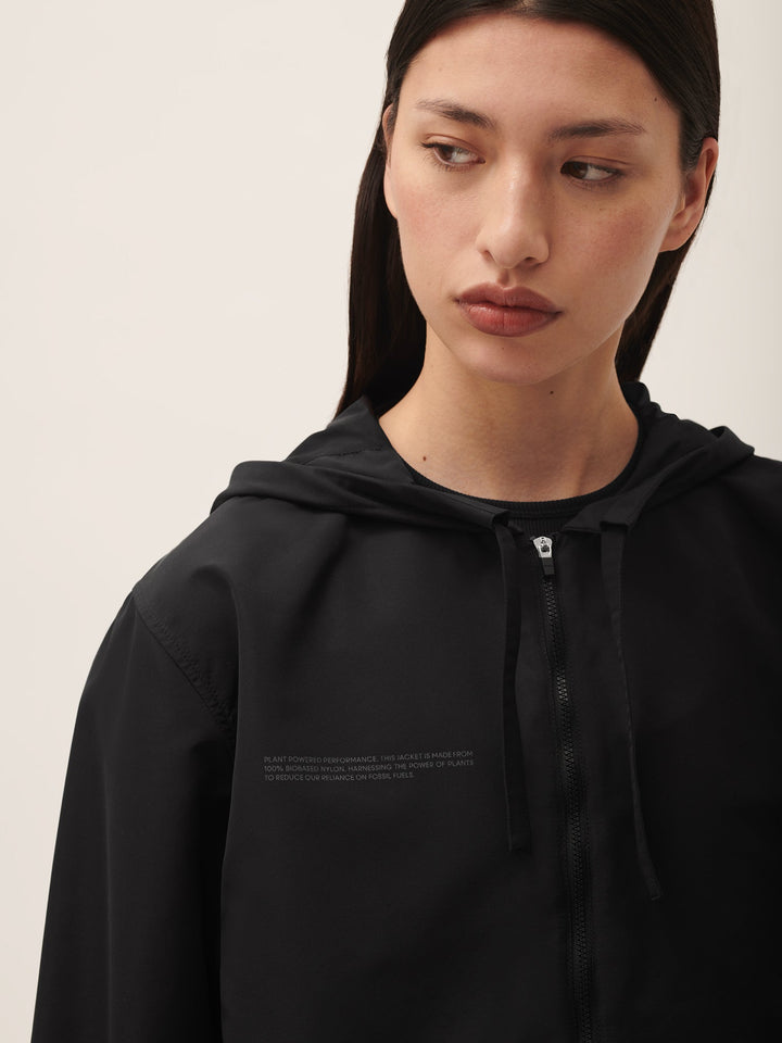 Women's (gaia)PLNT Nylon Jacket—Black