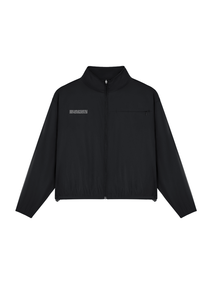 Womens DNA Recycled Nylon Packable Jacket—black