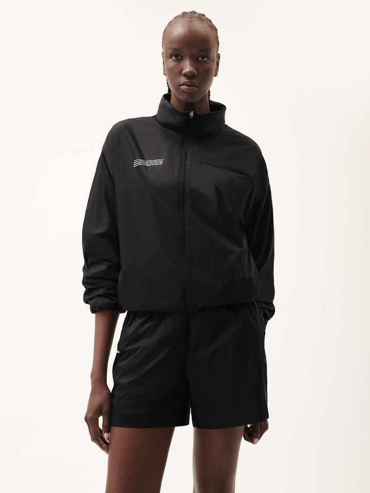 Womens DNA Recycled Nylon Packable Jacket—black