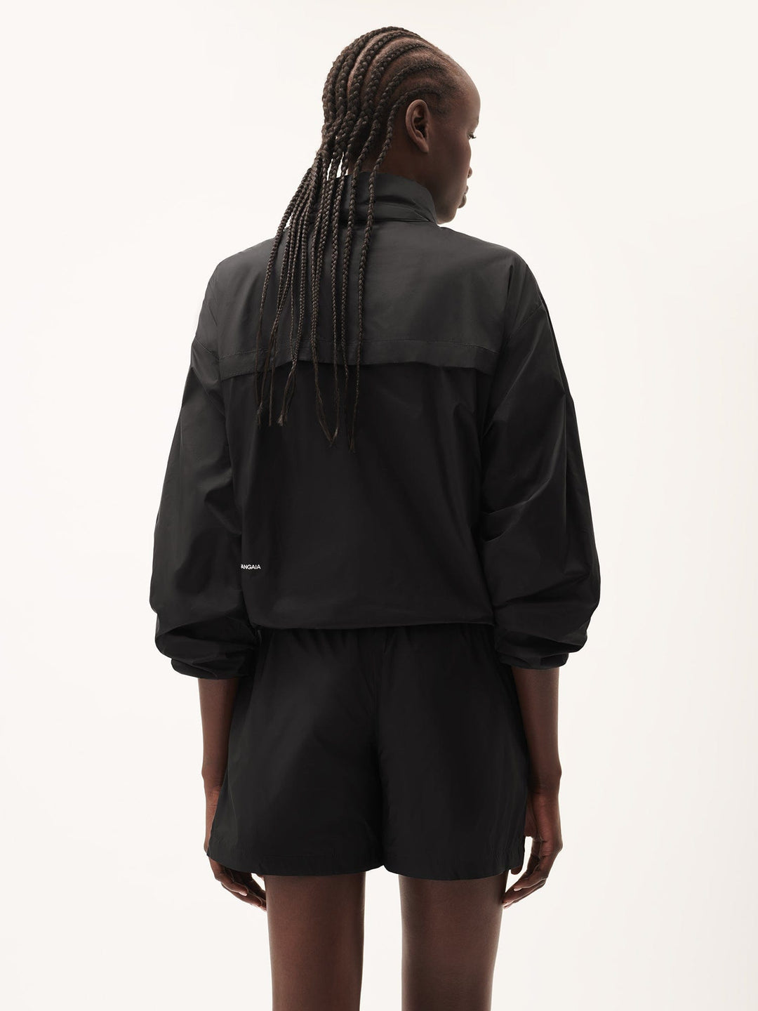 Womens DNA Recycled Nylon Packable Jacket—black
