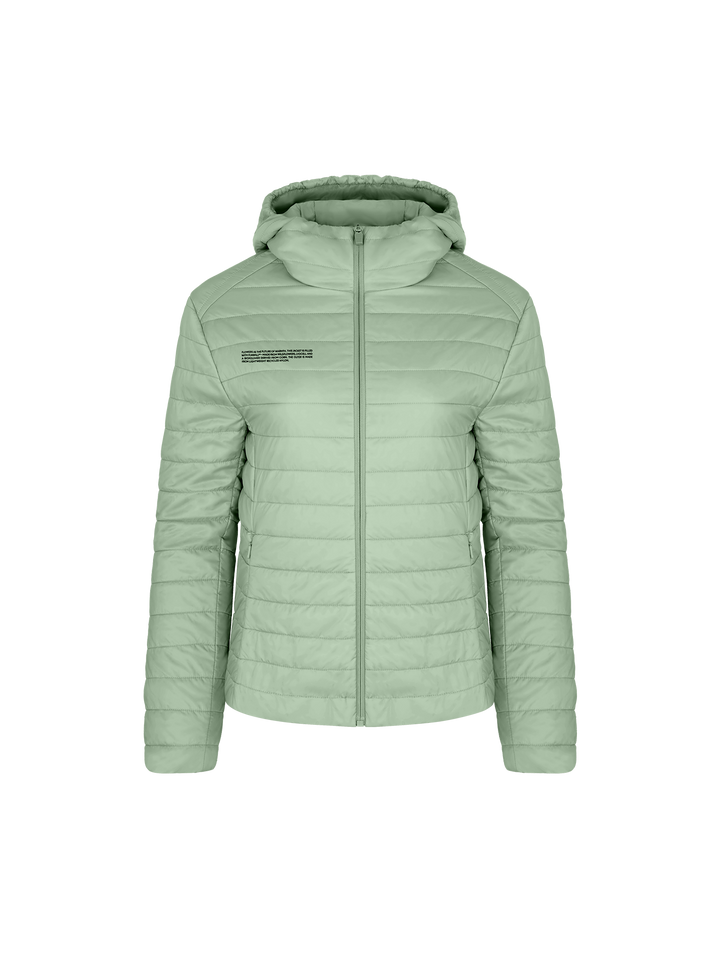 Womens Flower-Warmth Lite Jacket—Sage Green