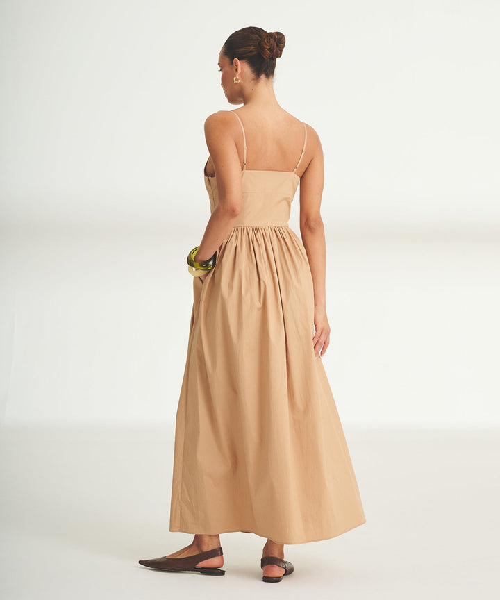 Novelty Woven Cotton Slip Dress