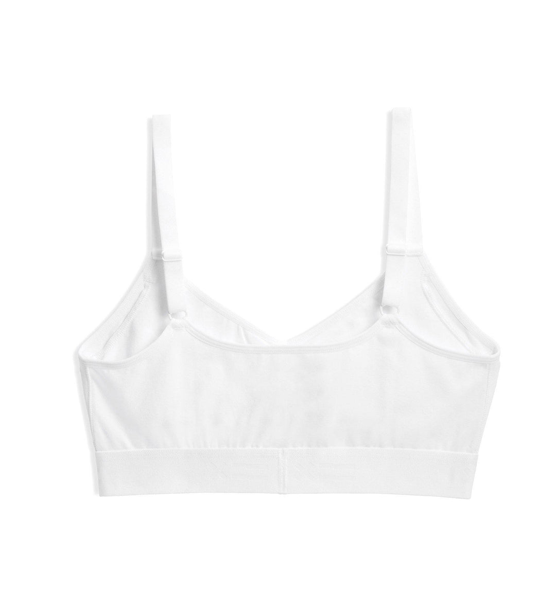 V Neck Bralette - X= White
