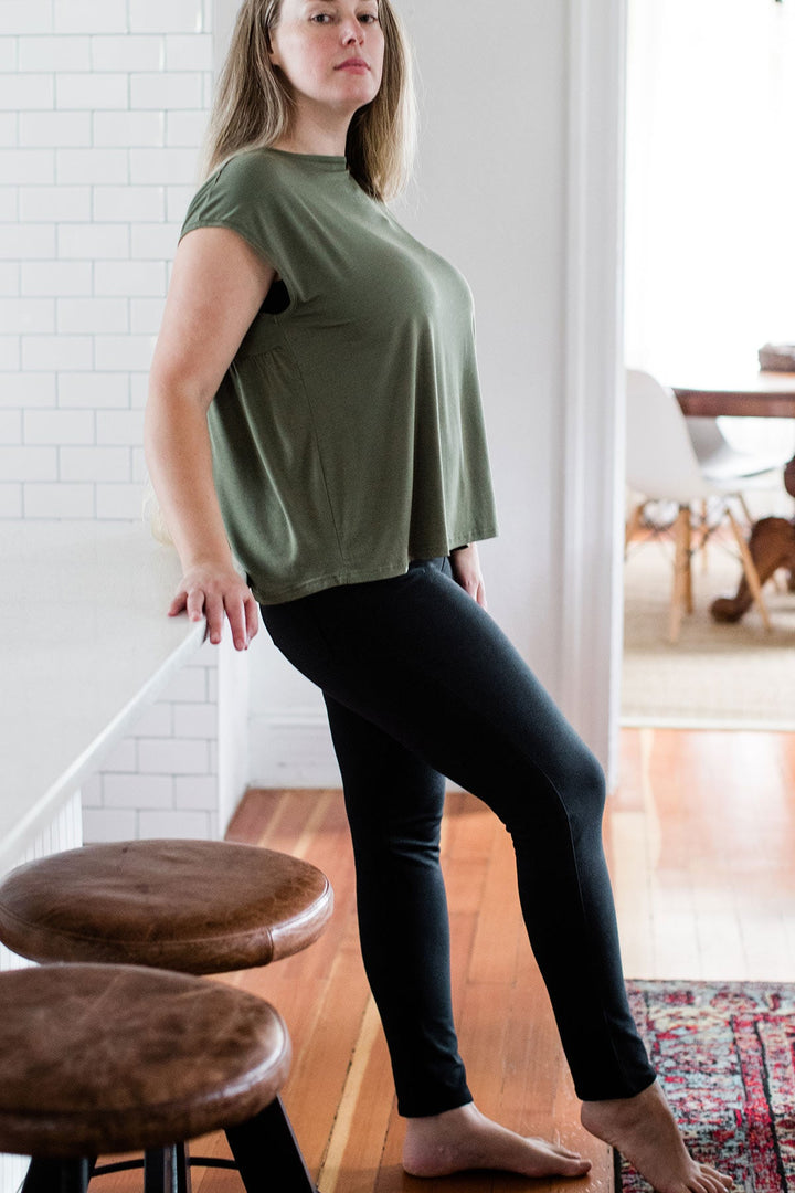 Beckett High-Waisted Bamboo & Organic Cotton Skinny Pant