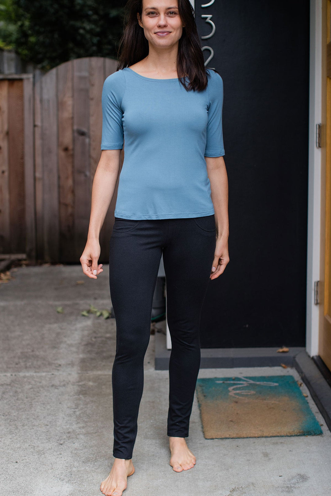 Beckett High-Waisted Bamboo & Organic Cotton Skinny Pant