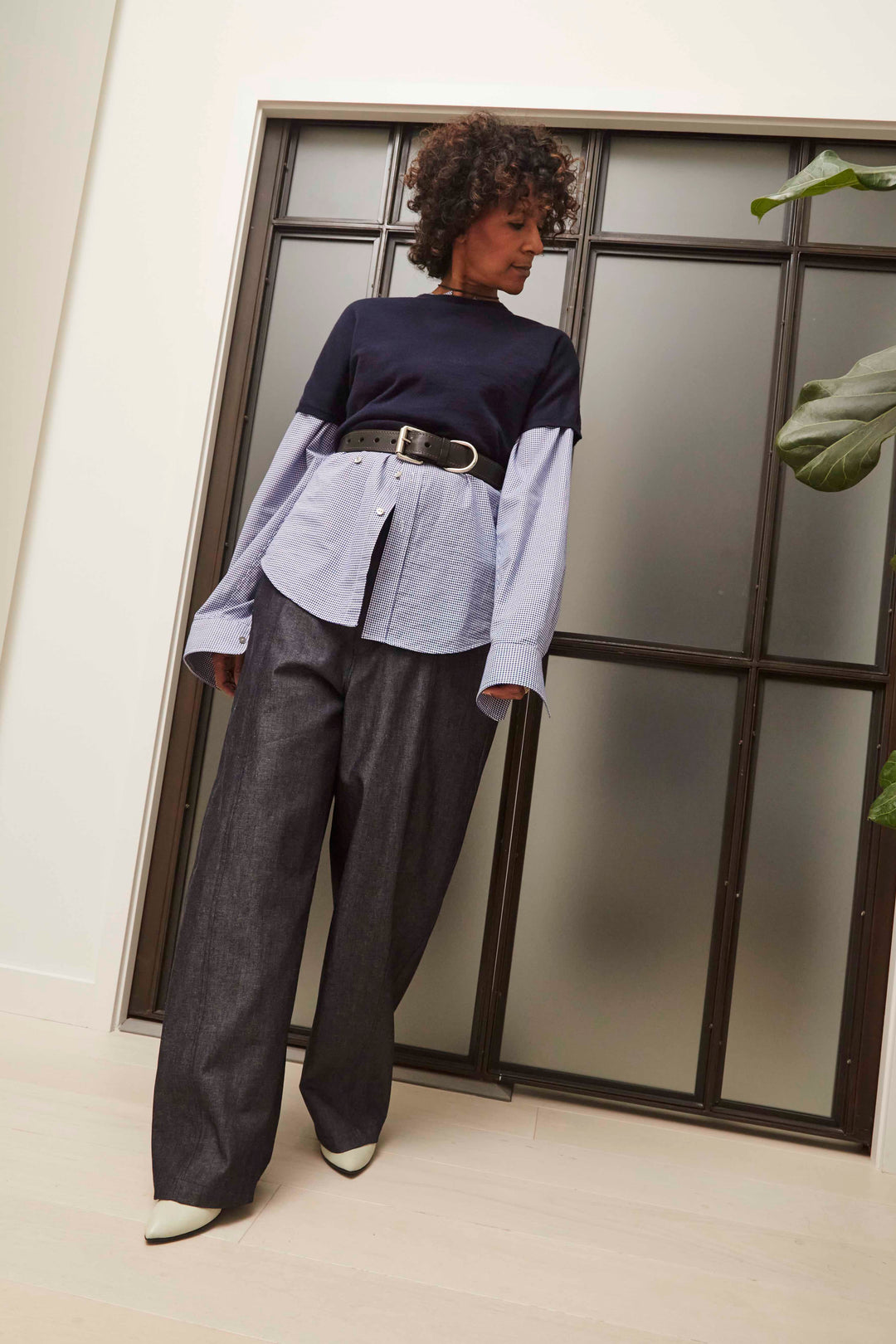 Samra, crewneck top